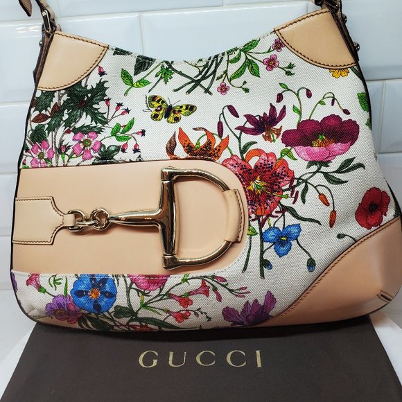 Gucci Flora Hasler Horsebit Hobo - Picture 2 of 16
